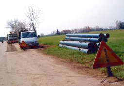 Lavori in via Vecchia per Cuneo